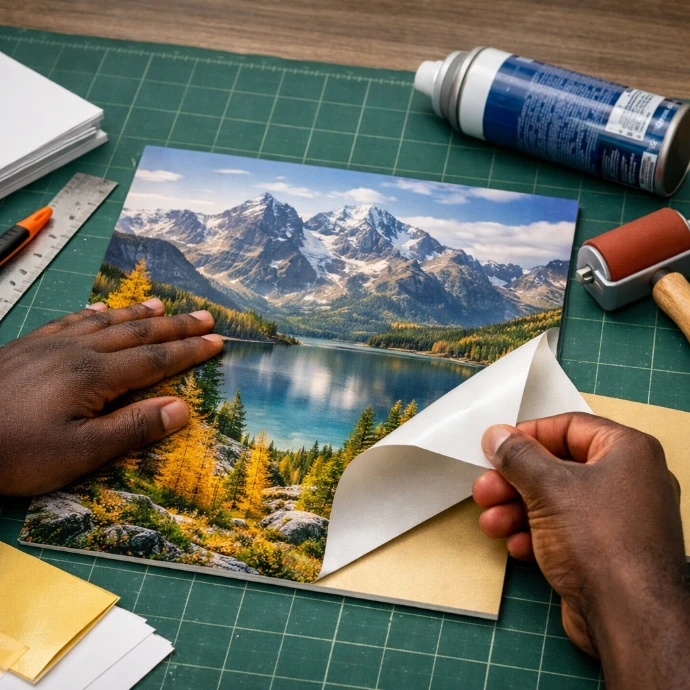 Professional photo mounting service by Peng Frames